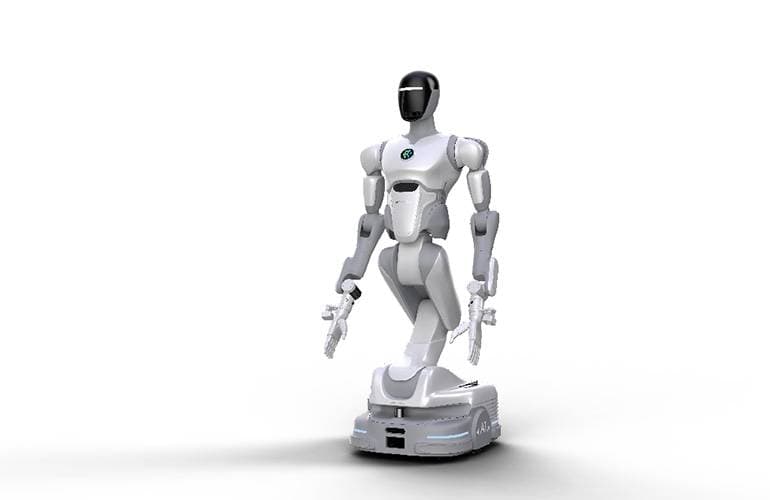 Radbasierter humanoider Roboter auf hellem Hintergrund (Symbolbild, Quelle: The Robot Report)