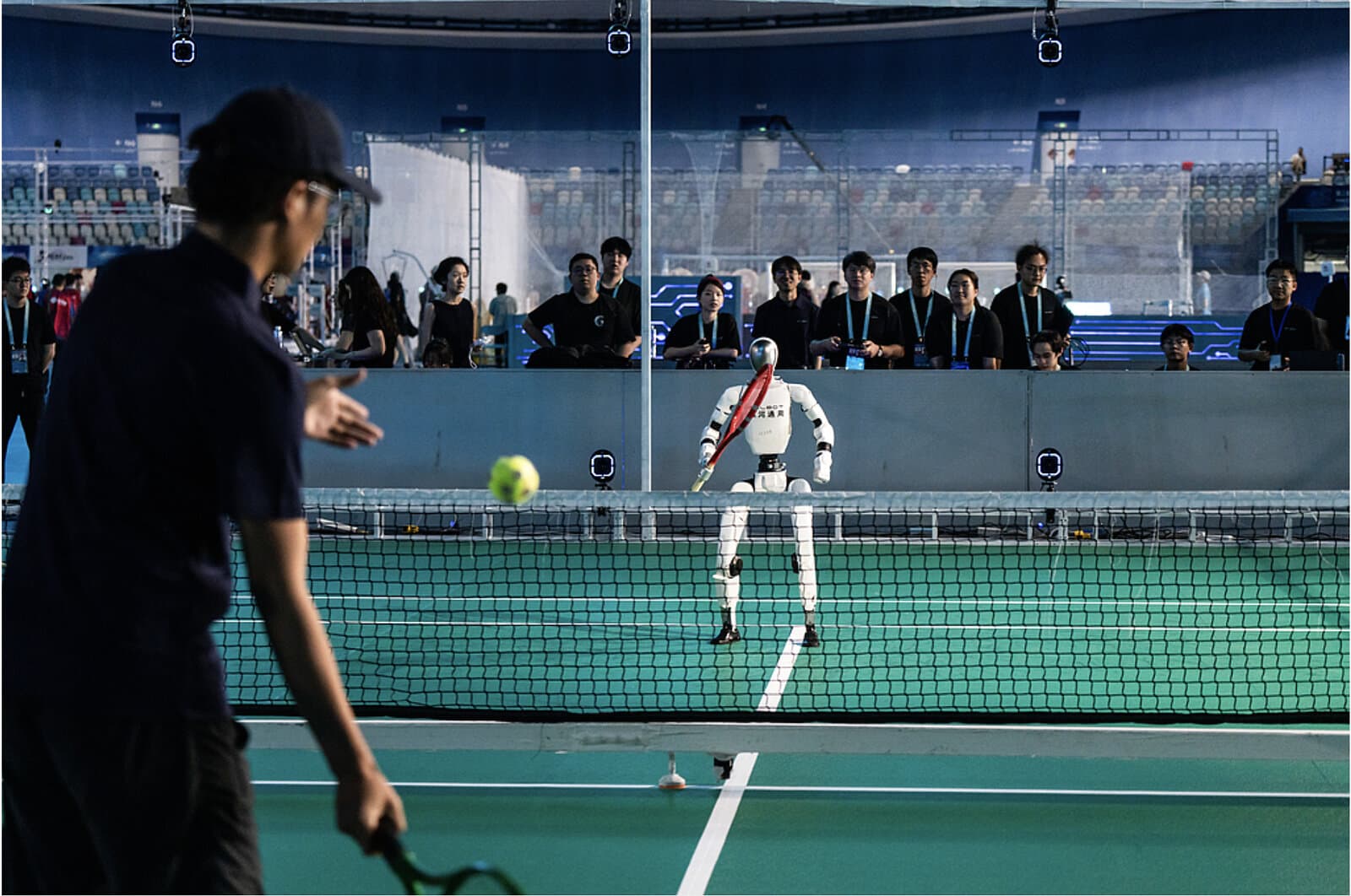Galbot-Humanoide bei den World Humanoid Robot Games in Peking