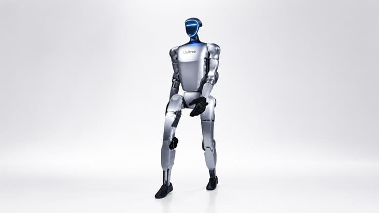 Zweibeiniger humanoider Roboter im Studio (Quelle: Humanoid Robotics Technology)