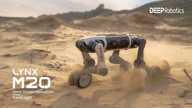 Der Lynx M20 — die radbeinige Baureihe von DEEP Robotics für Inspektion und Patrouille Quelle: DEEP Robotics