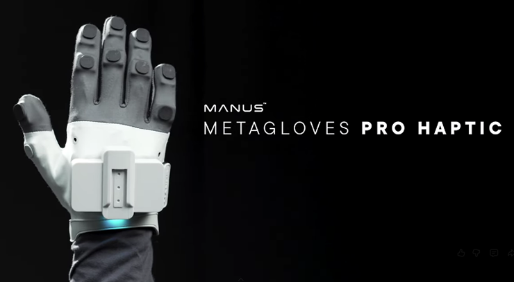 Datenhandschuh für die Teleoperation von Robotern Quelle: MANUS.